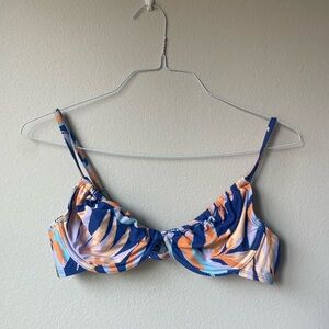 Tropical Print Bikini Top